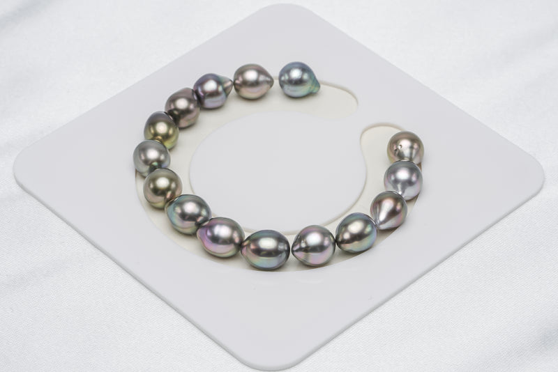 15pcs "Simply Good" Pastel Bracelet - Drop/Semi-Baroque 9mm AAA quality Tahitian Pearl - Loose Pearl jewelry wholesale