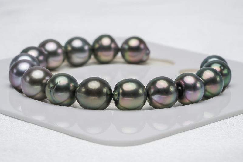 16pcs "Boy or Girl" Cherry Mix Bracelet - Semi-Baroque 10mm AAA quality Tahitian Pearl - Loose Pearl jewelry wholesale