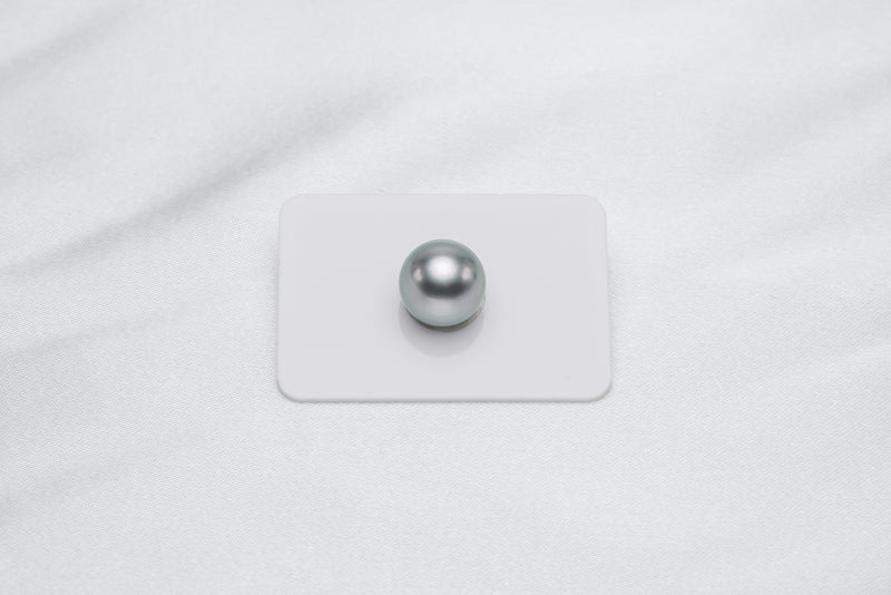 Grey Single Pearl - Round 13.1mm AA quality Tahitian Pearl - Loose Pearl jewelry wholesale