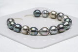 15pcs "Boat" Multi Bracelet - Circle 9mm AAA/AA quality Tahitian Pearl - Loose Pearl jewelry wholesale