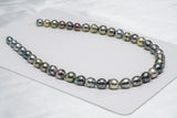 39pcs "Colorful Circle" Multi Necklace - Circle 8-11mm AAA/AA quality Tahitian Pearl - Loose Pearl jewelry wholesale