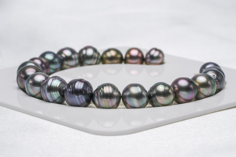 20pcs "ADM" Mix Bracelet - Circle 9-10mm AAA/AAquality Tahitian Pearl - Loose Pearl jewelry wholesale