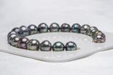 20pcs "ADM" Mix Bracelet - Circle 9-10mm AAA/AAquality Tahitian Pearl - Loose Pearl jewelry wholesale