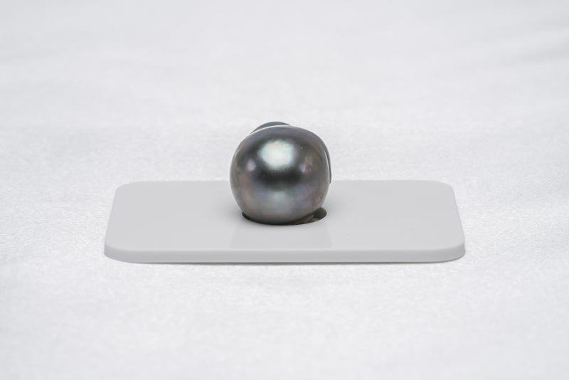 Grey Single Pearl - Semi-Baroque 14.4mm AA quality Tahitian Pearl - Loose Pearl jewelry wholesale
