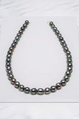 42pcs "Build Me Up" Green Necklace - Circle 8-11mm AAA/AA/A quality Tahitian Pearl - Loose Pearl jewelry wholesale