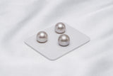 Creamy White Trio Set - Round/Semi-Round 11-12mm AAA/AA quality Tahitian Pearl - Loose Pearl jewelry wholesale