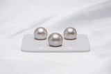 Creamy White Trio Set - Round/Semi-Round 11-12mm AAA/AA quality Tahitian Pearl - Loose Pearl jewelry wholesale