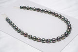 36pcs "Roundabout" Green Peacock Necklace - Circle 8-10mm AAA/AA quality Tahitian Pearl - Loose Pearl jewelry wholesale