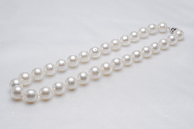 Australian Pearls Necklace - Near-Round 12-14mm AA quality Tahitian Pearl - Loose Pearl jewelry wholesale