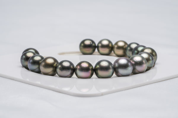 16pcs "Alis" Pastel Bracelet - Semi-Round/Near-Round 9-10mm AA/A quality Tahitian Pearl - Loose Pearl jewelry wholesale