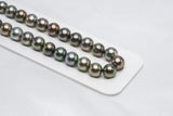 36pcs "Time" Mix Necklace - Semi-Round/Near-Round 9-10mm AA/A quality Tahitian Pearl - Loose Pearl jewelry wholesale