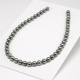 46pcs Green 9mm - RSR AA/AAA Quality Tahitian Pearl Necklace NL1309