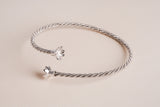 Silver Bangle for pearl
