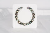 17pcs "Fuel Up" Mix - CL 10mm AAA/AA Quality Tahitian Pearl - Loose Pearl jewelry wholesale
