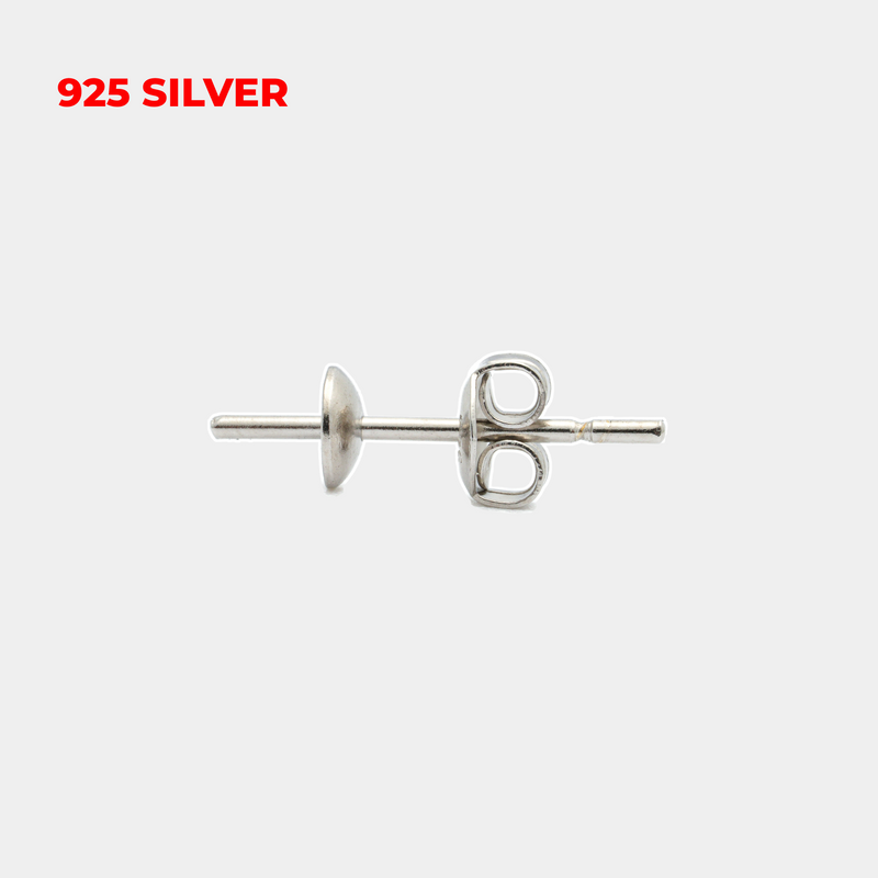 925 Silver Rhodium Studs for Pairs