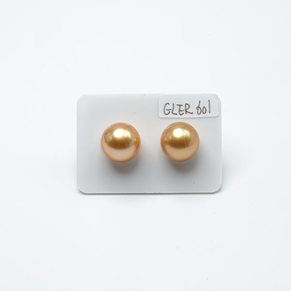 2pcs Golden 13.2-13.3mm - RSR TOP Quality High Luster South Sea Pearl GLER601