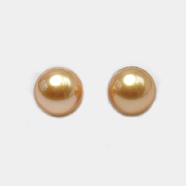 2pcs Golden 13.2-13.3mm - RSR TOP Quality High Luster South Sea Pearl GLER601