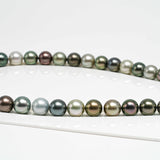 36pcs Multicolor 11mm - RSR AAA/AA Quality Tahitian Pearl Necklace NL1313