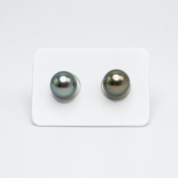 2pcs Light Mix 11.5-mm - RSR AA/A Quality Tahitian Pearl Pair ER1151