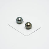 2pcs Light Mix 11.5-mm - RSR AA/A Quality Tahitian Pearl Pair ER1151