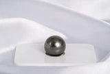 Brown Cherry Single Pearl - Round 13.4mm AAA/AA quality Tahitian Pearl - Loose Pearl jewelry wholesale