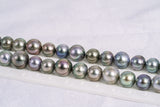 41pcs "Peony" Pastel Necklace - Near-Round 8-10mm AA/AAA quality Tahitian Pearl - Loose Pearl jewelry wholesale