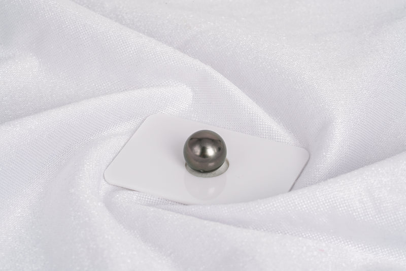 Brown Single Pearl - Round 12.1mm AAA quality Tahitian Pearl - Loose Pearl jewelry wholesale