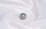 Blueish Silver Single Pearl - Round 13.5mm AAA quality Tahitian Pearl - Loose Pearl jewelry wholesale