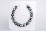 17pcs Dark Green Cherry Bracelet - Circle 8-10mm AAA quality Tahitian Pearl - Loose Pearl jewelry wholesale